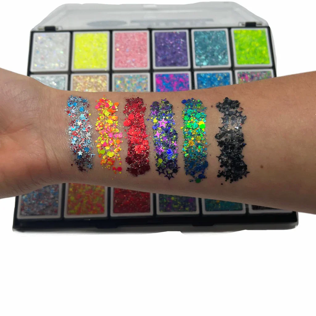 Vivid Gleam Glitter Cream ULTIMATE - 24 color Palette - Image 6