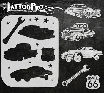 Wiser's Classic Cars Tattoo Pro Stencil