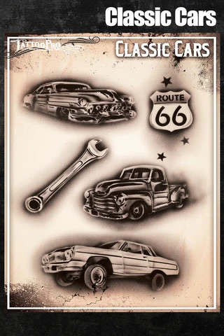 Wiser's Classic Cars Tattoo Pro Stencil - Image 2