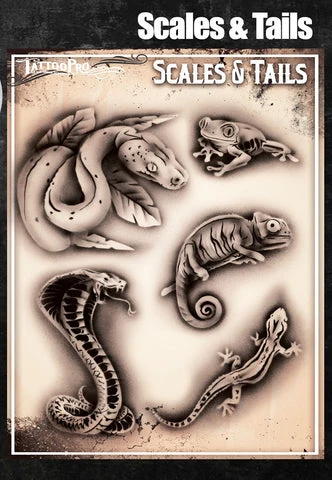 Wiser's Scales & Tails Tattoo Pro Stencil - Image 2